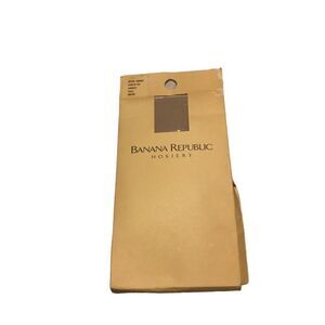 Banana Republic Hosiery Size Medium Control Top Ivory Almost Opaque New